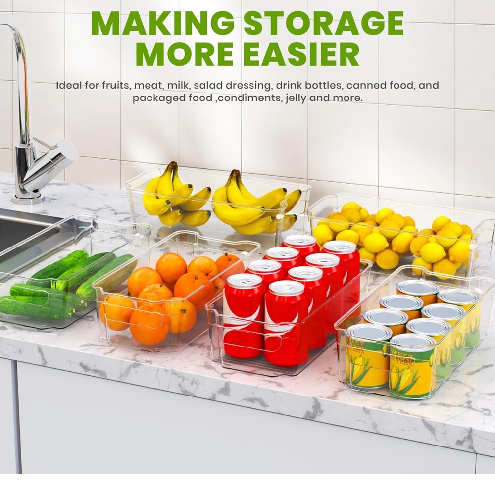 Clear Storage Organizer Bin